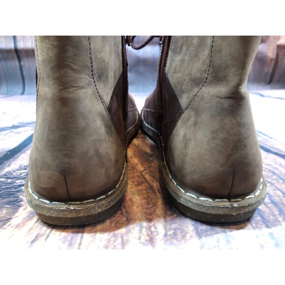 Clarks Tamitha Burgundy Brown Suede Ankle Boots Womens 11 / 42 (t7i) - Picture 9 of 10